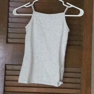 A gray tank top